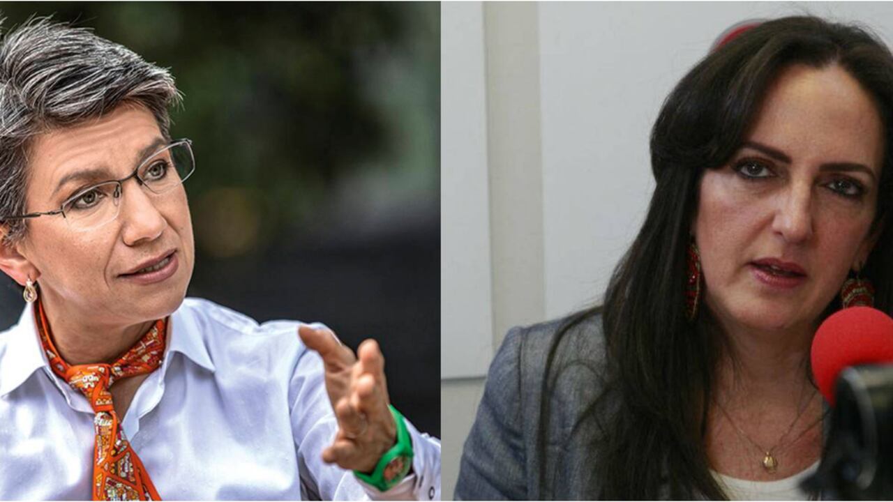 Claudia López y María Fernanda Cabal, alcaldesa de Bogotá y congresista, respectivamente