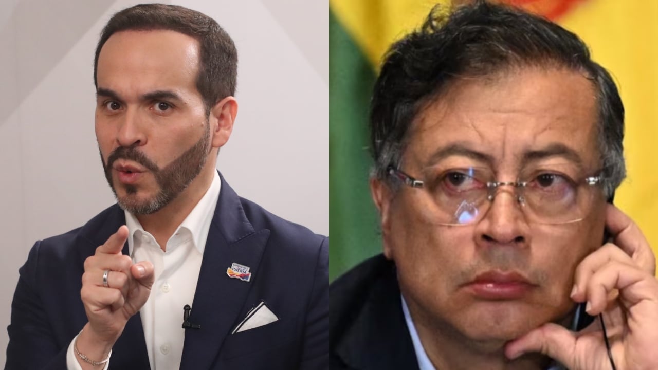 De izquierda a derecha: Abelardo De La Espriella y Gustavo Petro.