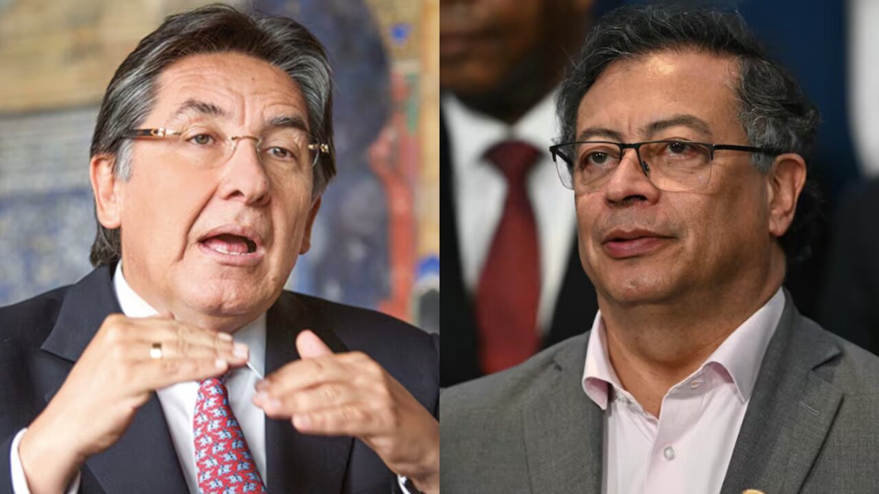 Néstor Humberto Martínez y Gustavo Petro.