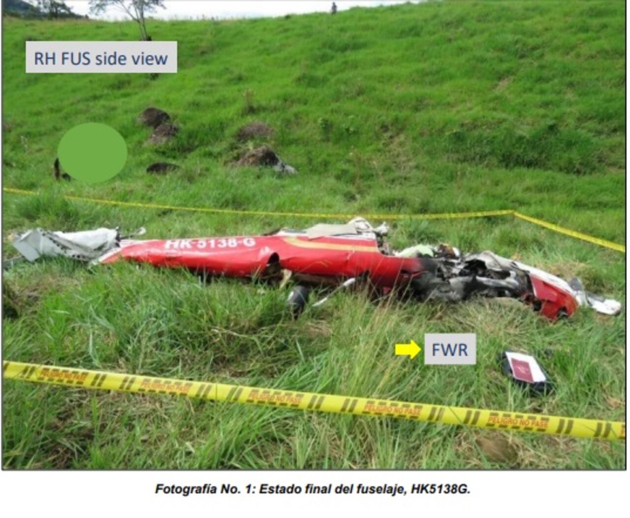 Seis personas fallecieron en el accidente aéreo ocurrido el pasado 19 de julio en Boyacá