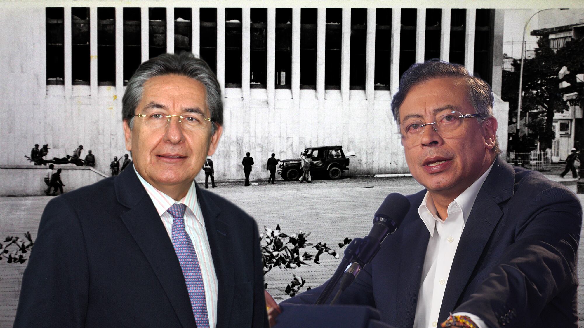 Néstor Humberto Martínez y Gustavo Petro