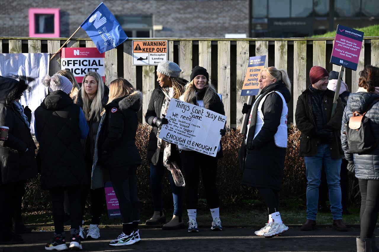 Protestas enfermeras Inglaterra