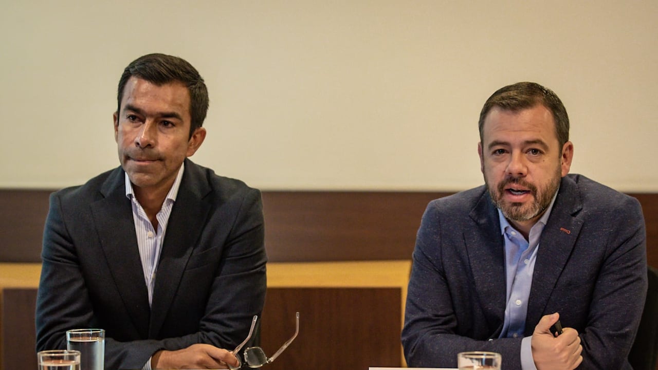 Gobernador de Cundinamarca, Jorge Emilio Rey y alcalde de Bogotá, Carlos Fernando Galán