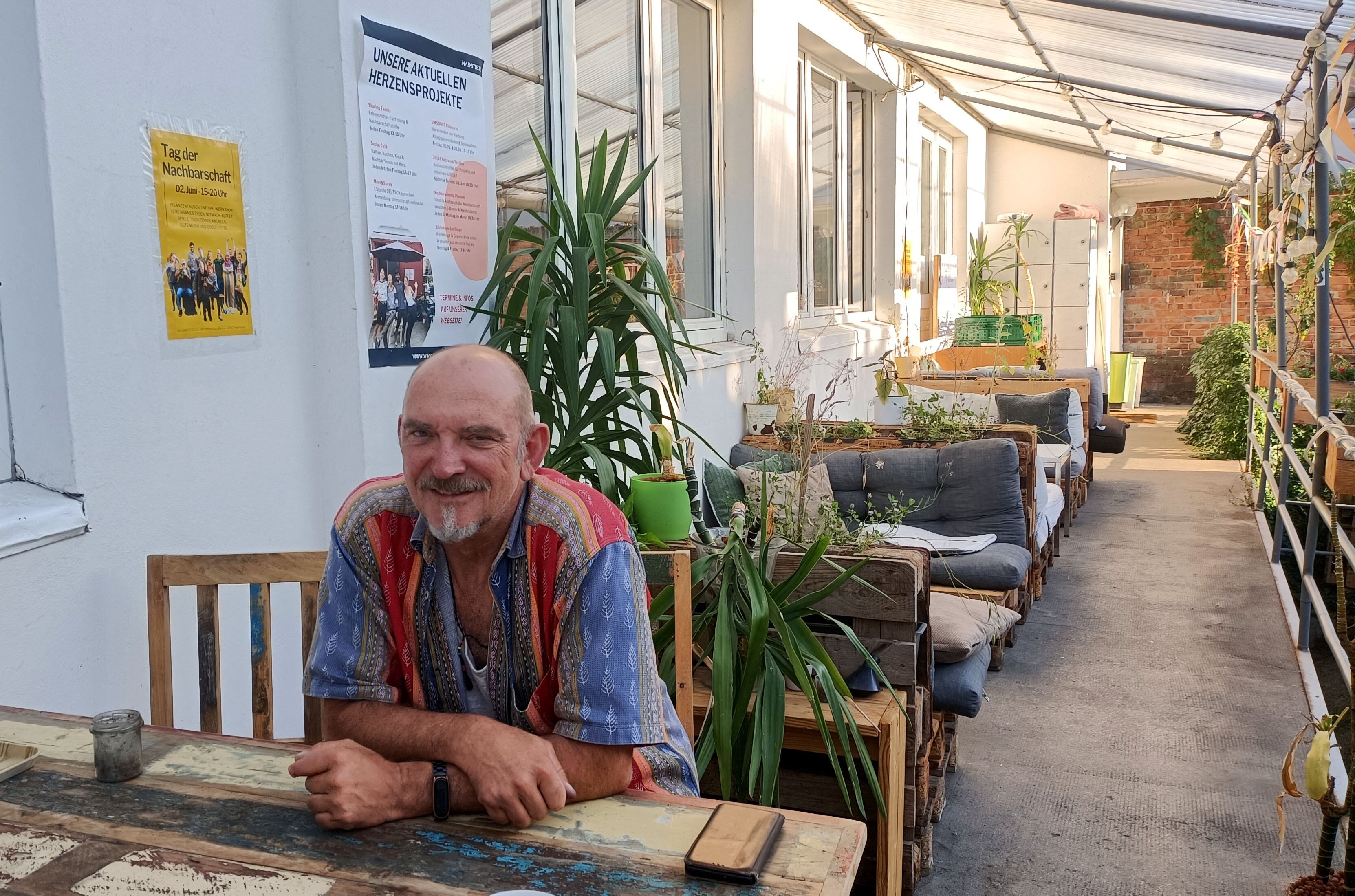 Heinrich Wieker, head of the Hannover Cannabis Social Club, poses for a photo at the club's premises in Hanover, northern Germany, on August 23, 2023. Hanover's cannabis club had long been campaigning for the right to legally light up joints. Now the group, and others like it, are flourishing as Germany gears up to legalise marijuana. (Photo by C�line LE PRIOUX / AFP) / TO GO WITH AFP STORY by Celine LE PRIOUX
