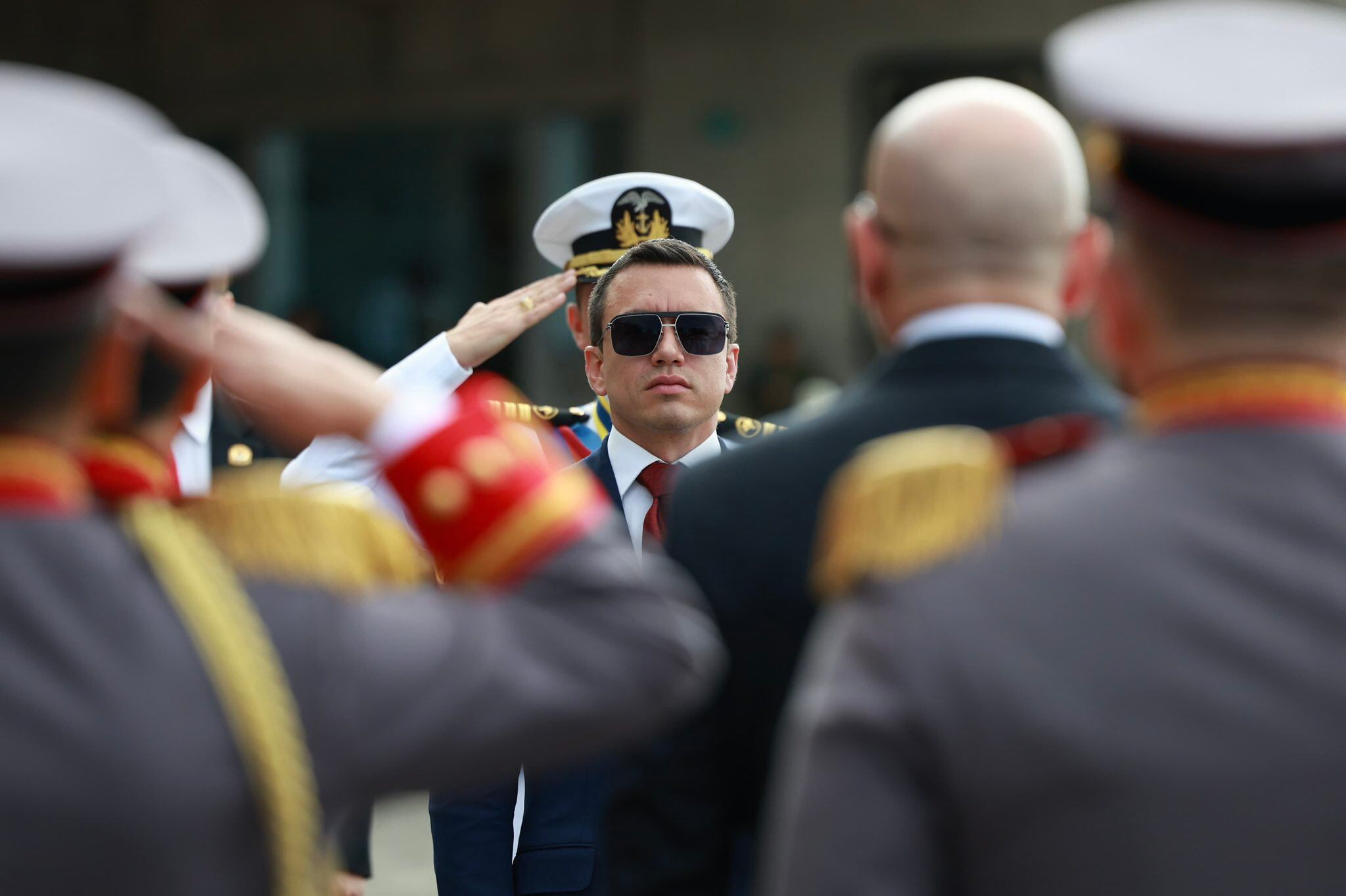 Daniel Noboa juramento para un segundo mandato en Ecuador.