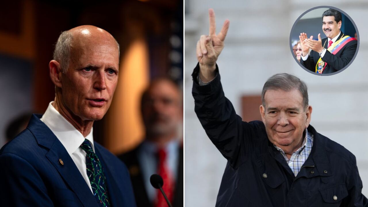 El senador estadounidense Rick Scott mostró su entusiasmo por la investidura de Edmundo González el 10 de enero.