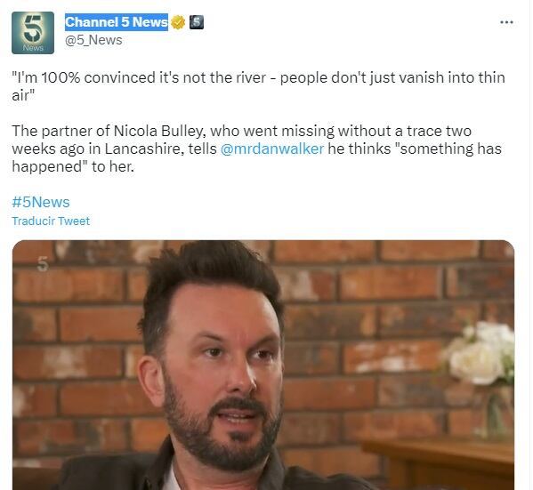 La pareja de la mujer no cree en la primera hipótesis de la policía.