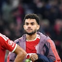 Luis Díaz, atacante del Bayern Múnich en Champions League