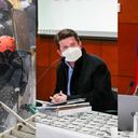 Primera línea de Bogotá; ministro de Defensa, Diego Molano; alcaldesa de Bogotá, Claudia López