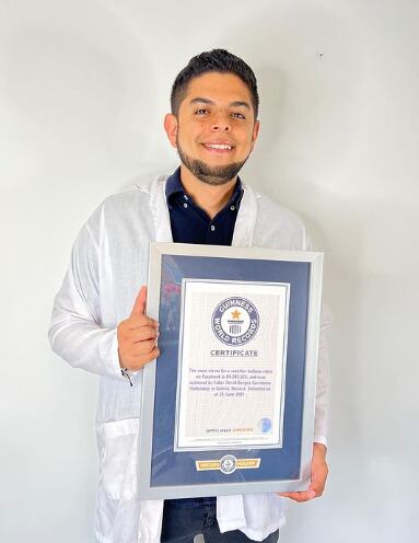 Faber Burgos, su experimento incluso le mereció un Ginness récord.