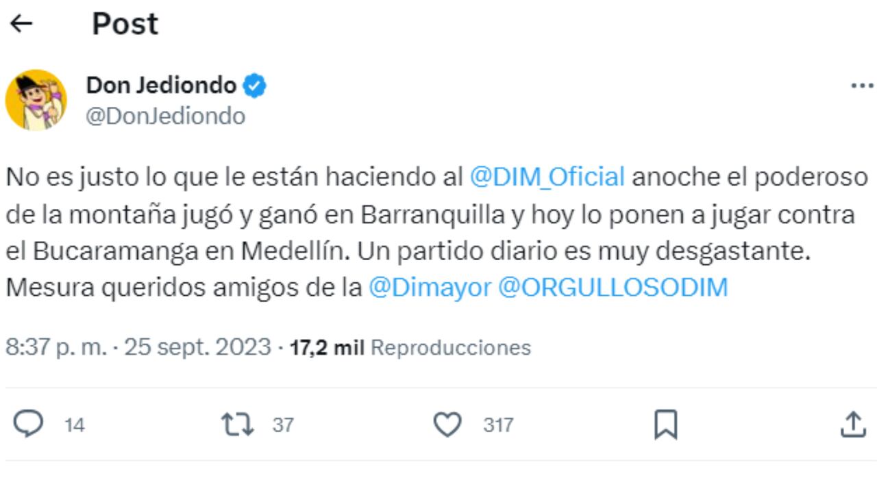 Don Jediondo no pasó por alto el error de Javier Fernández en una transmisión y se burló de lo sucedido.