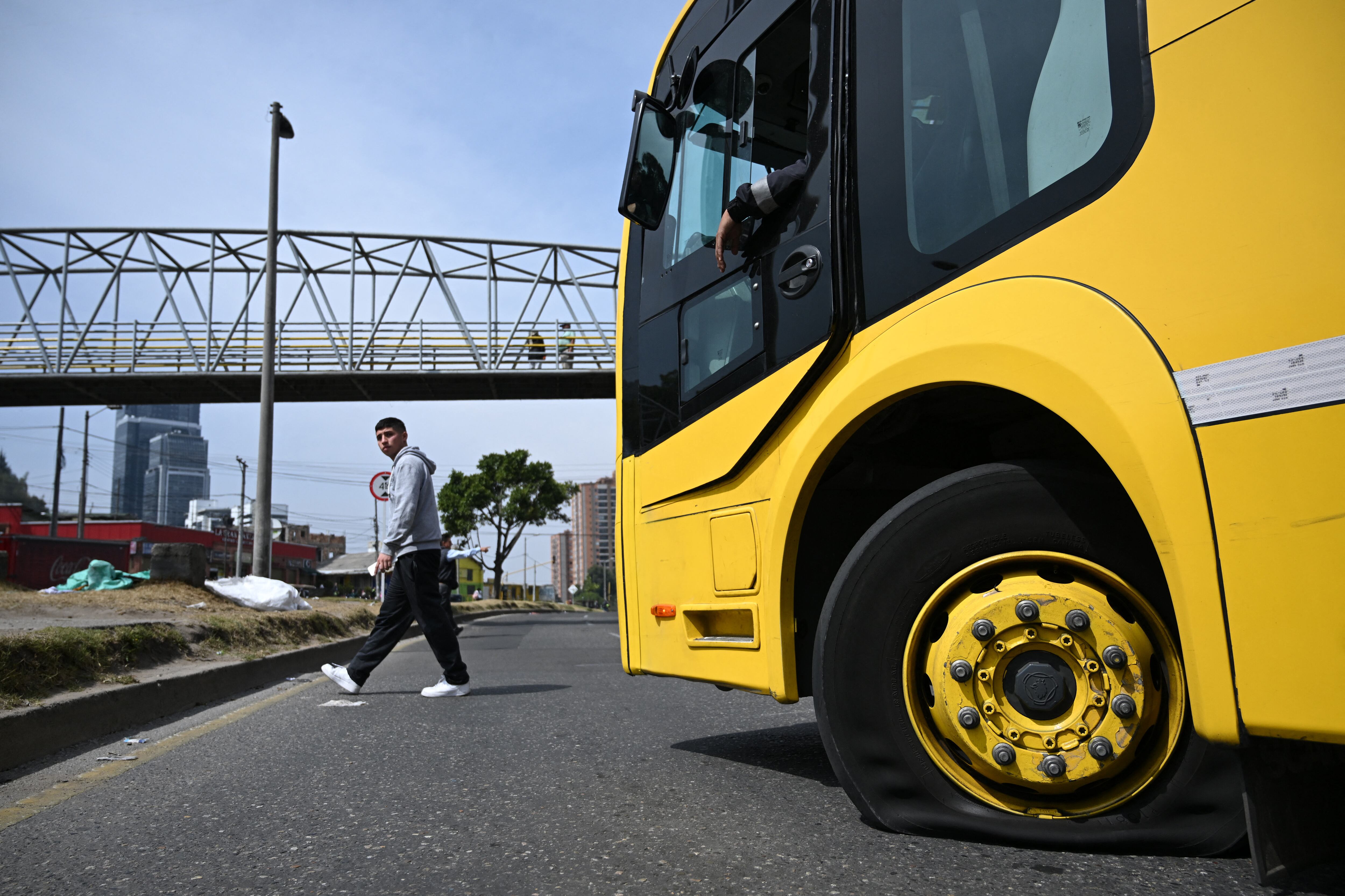 Paro camionero en Bogotá