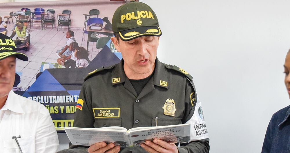 El director de Protección y Servicios Especiales de la Policía Nacional, el coronel Juan Pablo Cubides. 
