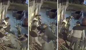 De manera inmediata el sujeto cayó al piso tras recibir un disparo a pocos metros.