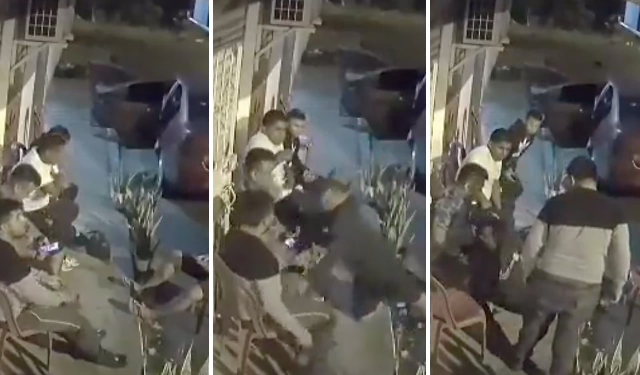 De manera inmediata el sujeto cayó al piso tras recibir un disparo a pocos metros.