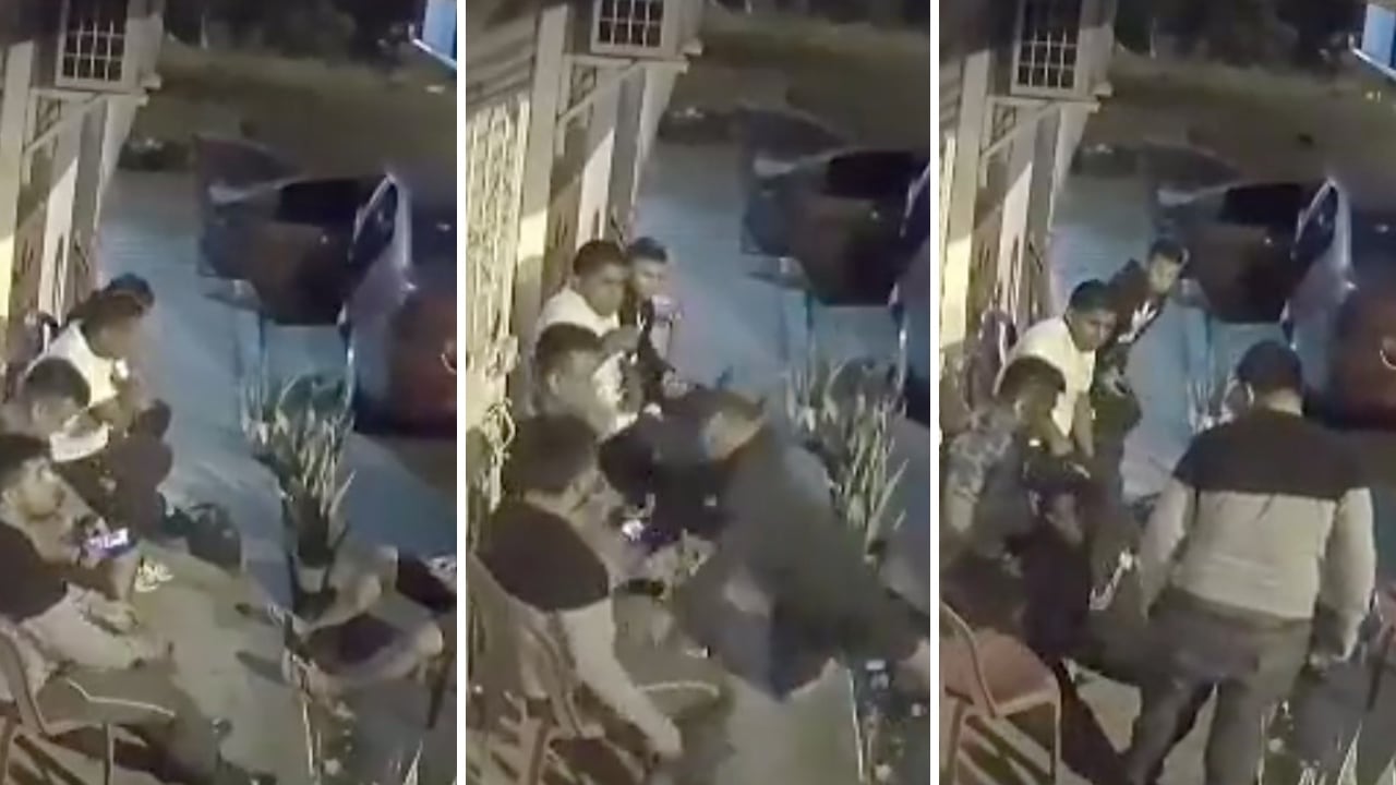 De manera inmediata el sujeto cayó al piso tras recibir un disparo a pocos metros.