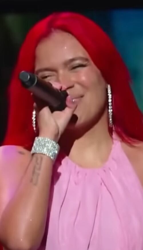 La cantante cerró su show con Provenza, uno de sus temas más exitosos.