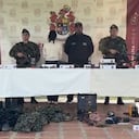 Alias La Mona, integrante de la Estructura 36 de las Farc, se sometió ala justicia en Briceño, Antioquia.