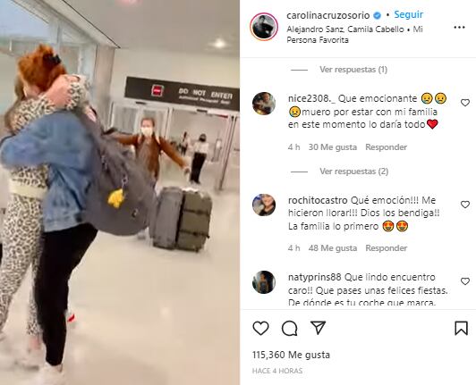 Entre abrazos se dio el encuentro entre la presentado y su sobrina después de dos años sin verse.