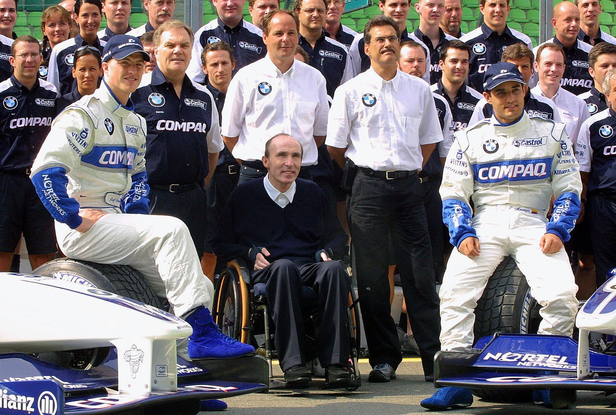 Frank Williams dirigió a Juan Pablo Montoya en la F1