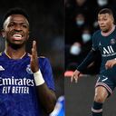 Vinícius Júnior y Kylian Mbappé.