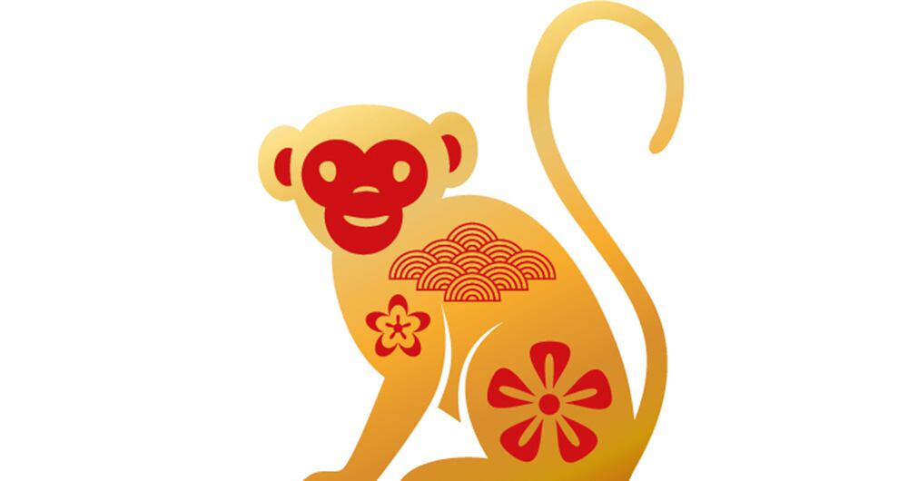  El mono    Nacidos en 1944, 1956, 1968, 1980, 1992, 2004, 2016.