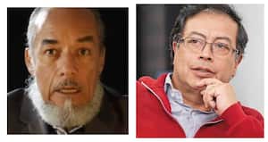 Bruno Díaz y Gustavo Petro