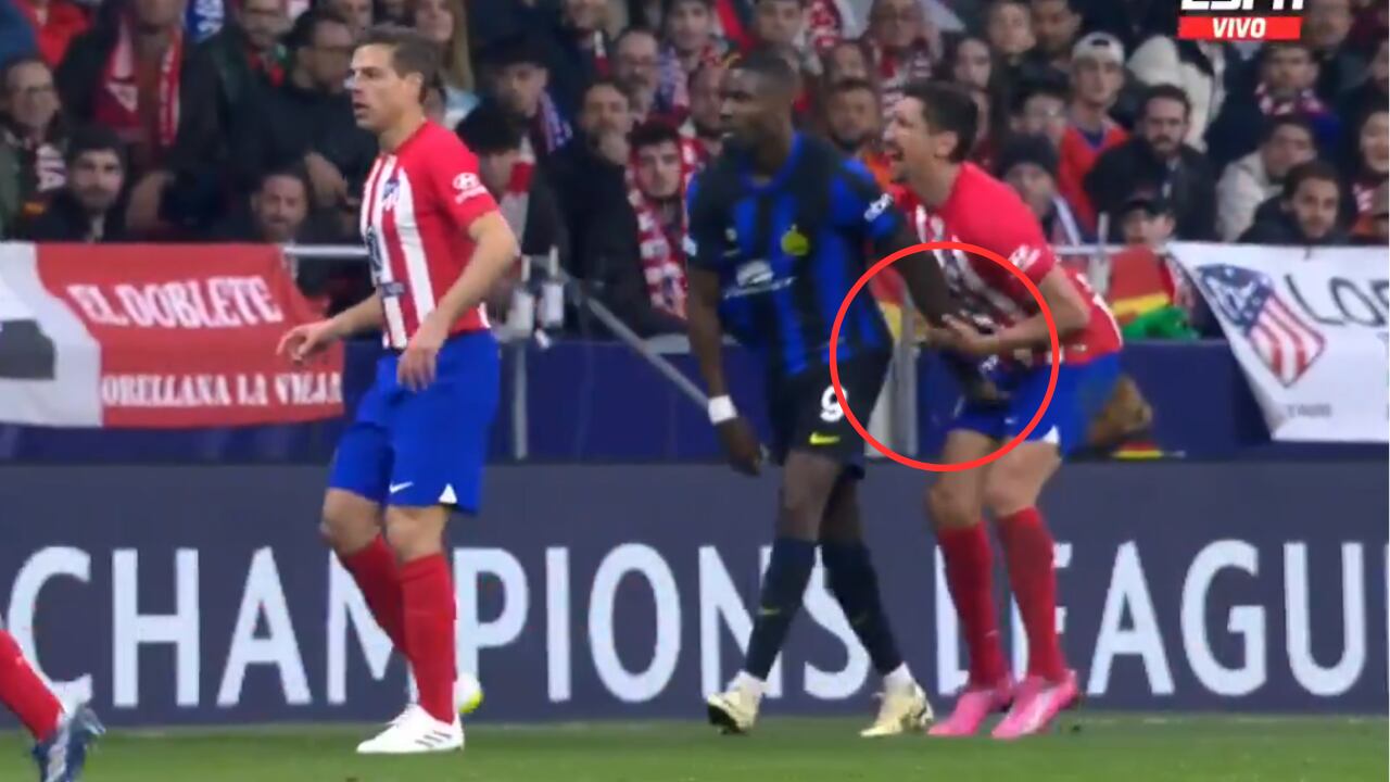 Insólito: Thuram y una acción increíble contra Stefan Savic.