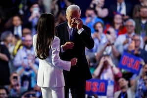 Joe Biden en la Convención Nacional Demócrata.