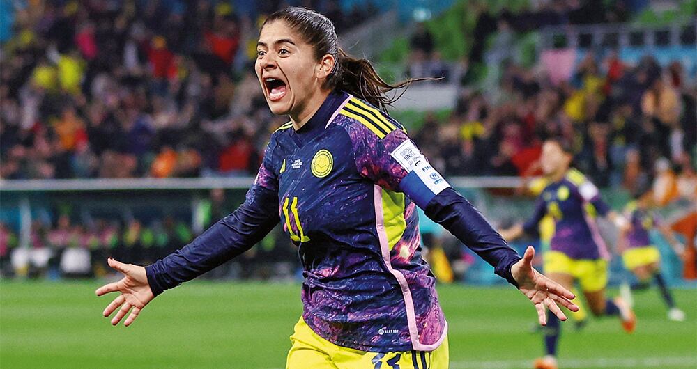 Catalina Usme con su gol le dio el paso a Colombia a los cuartos de final. 