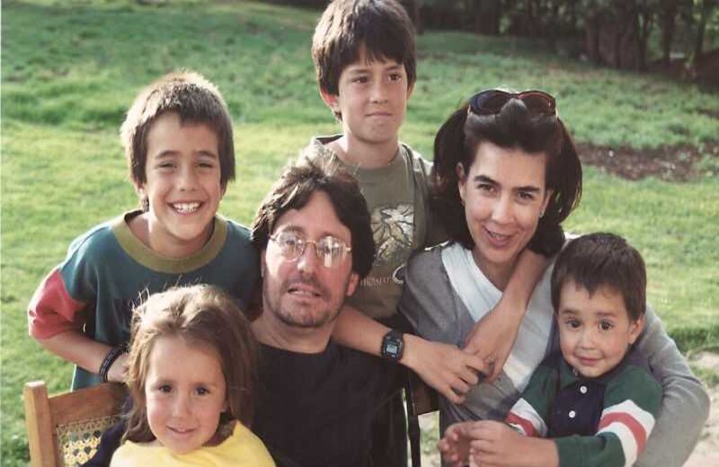 Francisco 'Pacho' Santos con su familia.