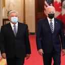 Andrés Manuel López, Joe Biden y Justin Trudeau en la Cumbre de Norteamérica 2023.