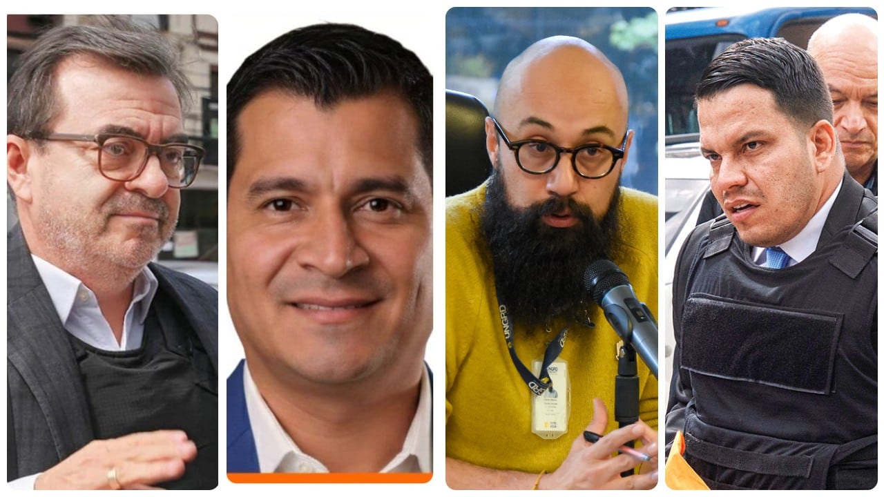 Olmedo López, Alexander Angulo, Carlos Carrillo y Sneyder Pinilla.