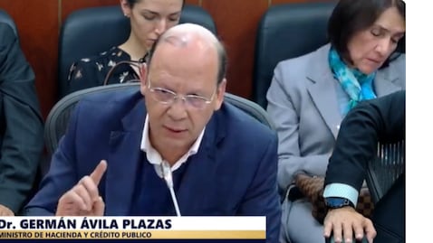 El ministro de Hacienda, Germán Ávila, participa en un debate de control político en la Comisión Tercera del Senado, el martes 22 de abril de 2026.