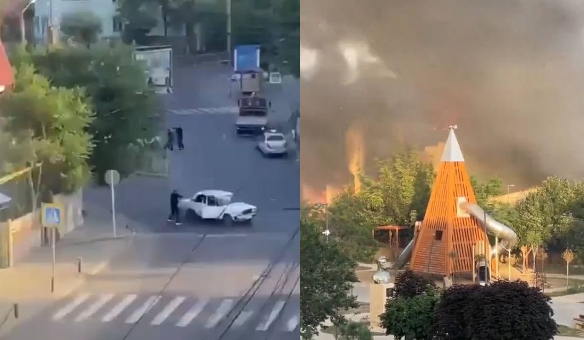 Algunos videos con el registro de los atentados se han publicado en las redes sociales