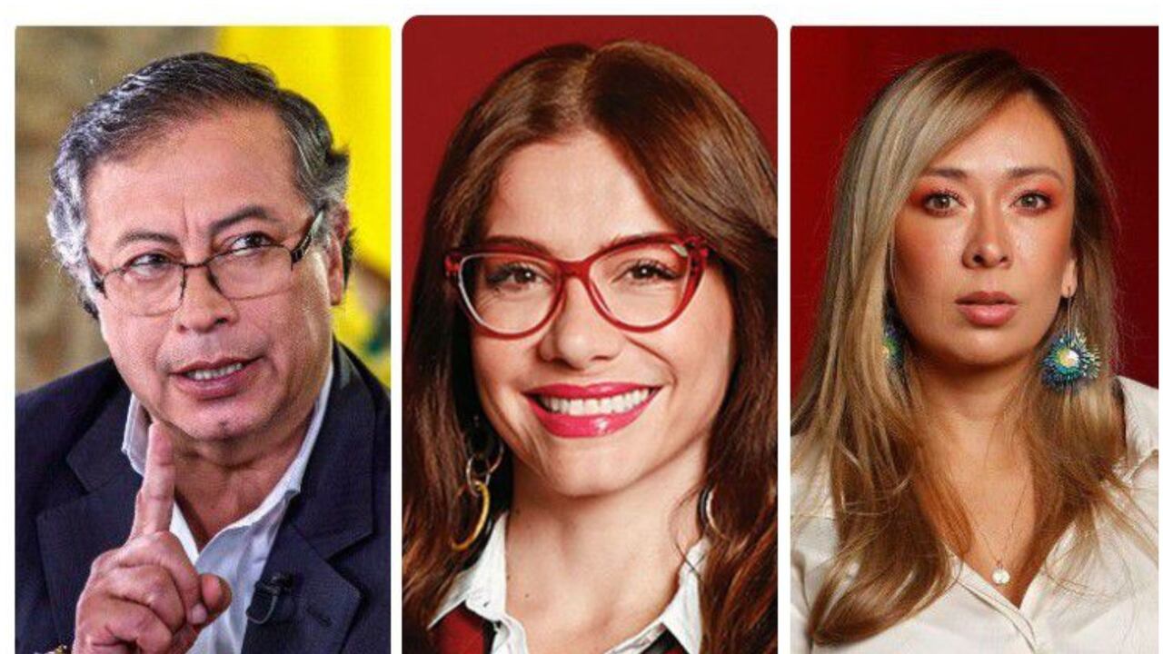 Gustavo Petro, Catherine Juvinao y Katherine Miranda