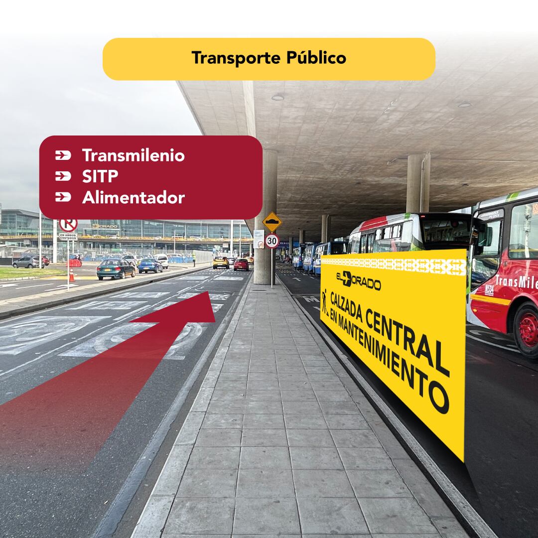 Opain anunció que desde este lunes, 1 de abril,  la calzada central de Transmilenio que pasa por el aeropuerto El Dorado estará en mantenimiento por 30 días.