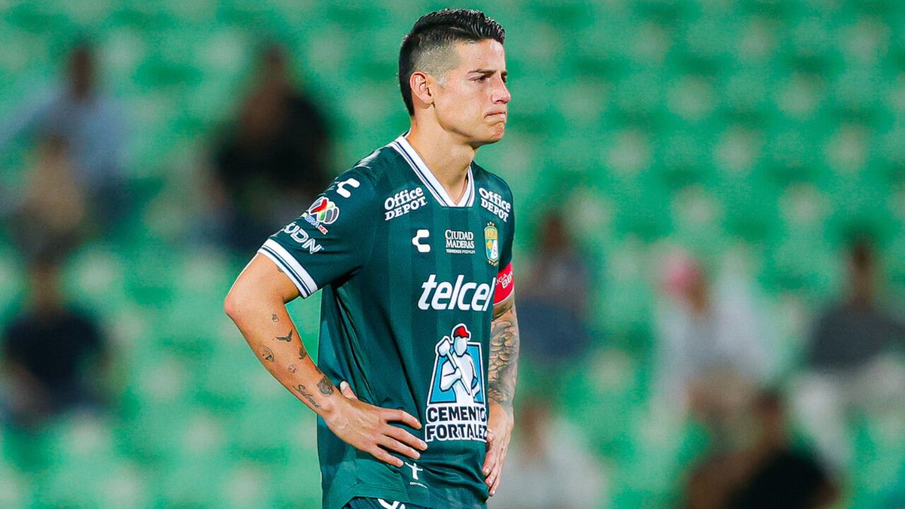 James Rodríguez en uno de los últimos partidos que disputó con Club León.