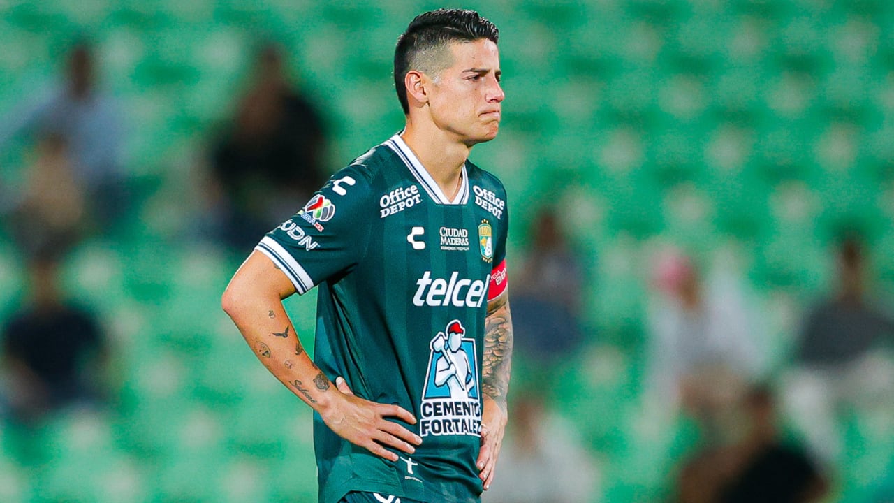 James Rodríguez en uno de los últimos partidos que disputó con Club León.