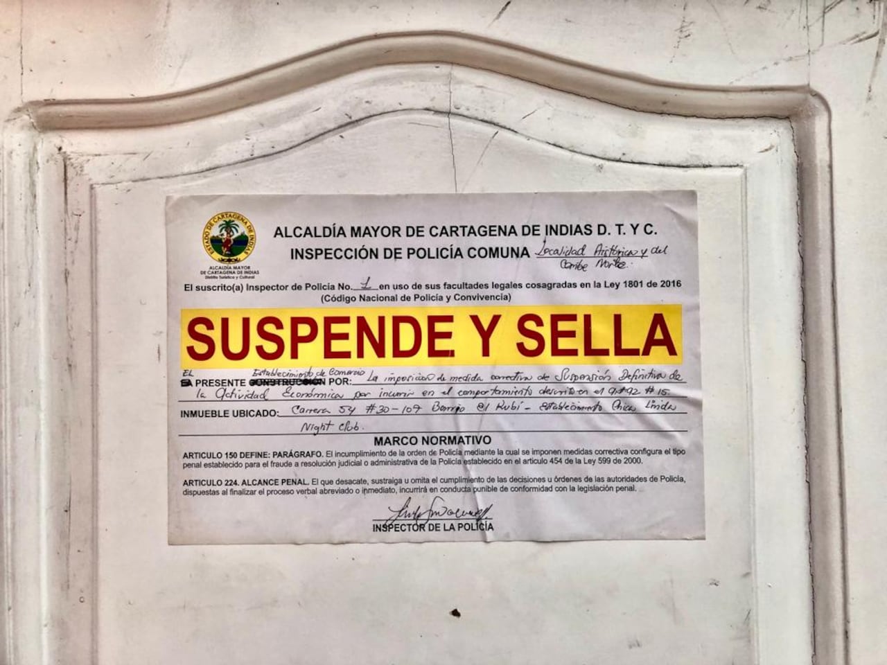 Cierre de Chica Linda en Cartagena