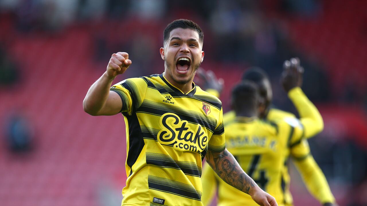 El colombiano lleva cinco goles en esta temporada con el Watford.