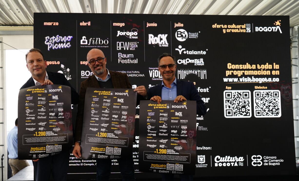 Presentación de la oferta cultural y creativa de Bogotá en 2025.