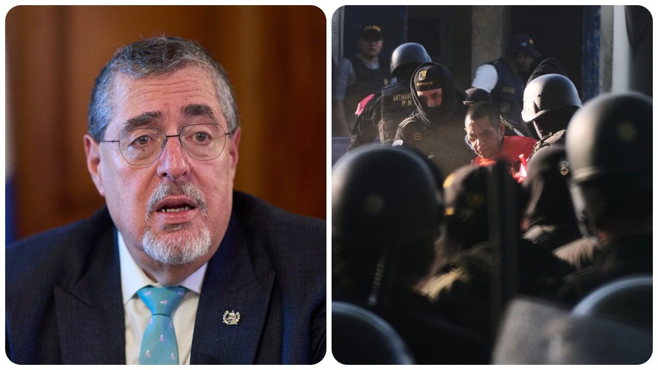El presidente de Guatemala, Bernardo Arévalo, anuncia la liberación de las tres cárceles amotinadas.
