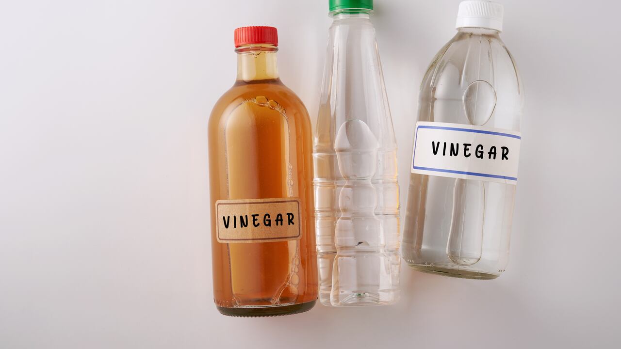 Vinagre blanco y vinagre de manzana