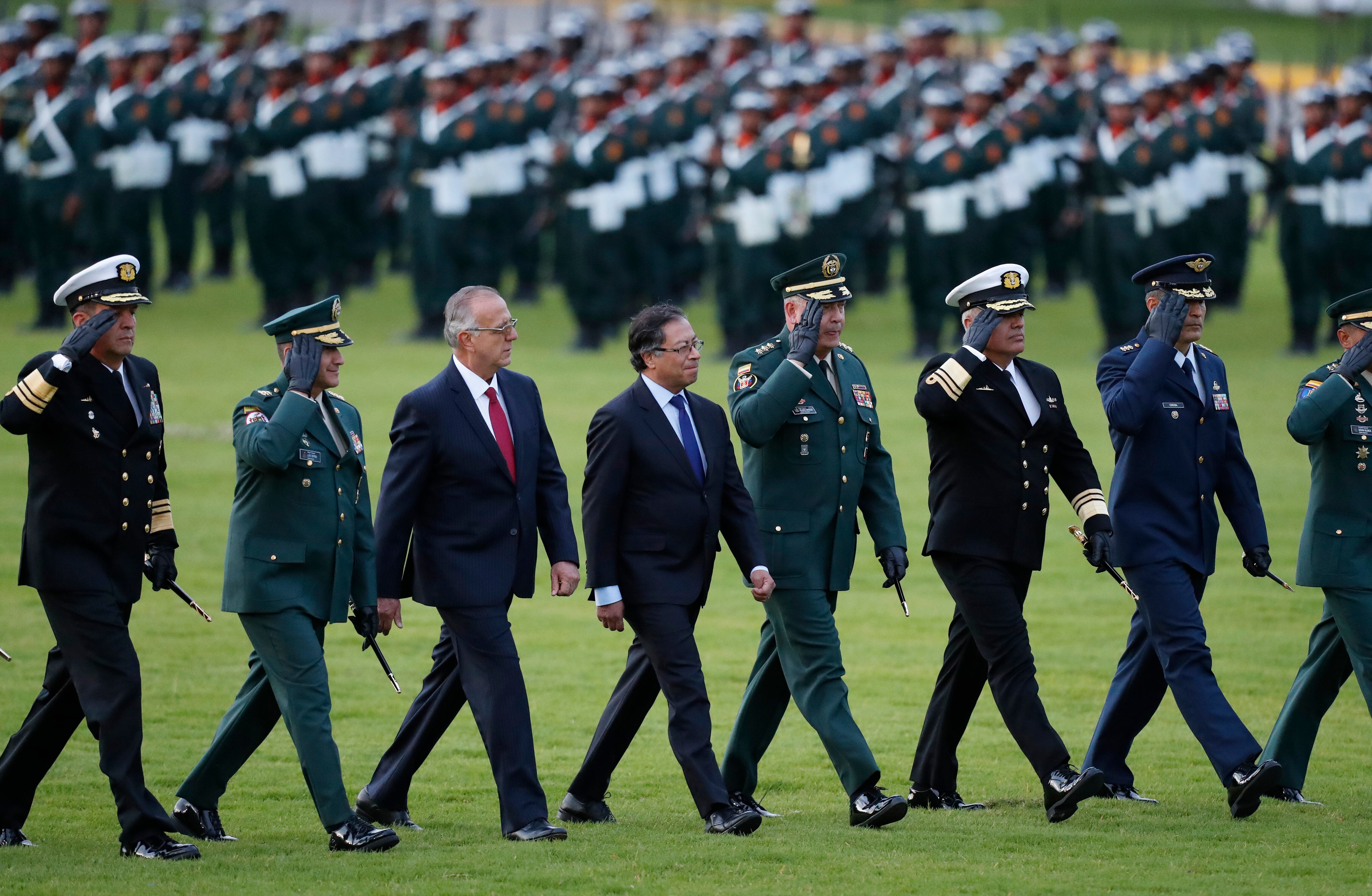 Presidente de la República Gustavo Petro en la ceremonia de transmisión de mando de la nueva cúpula militar
Escuela Militar de Cadetes General José María Córdova
Bogotá agosto 20 del 2022
Foto Guillermo Torres Reina / Semana