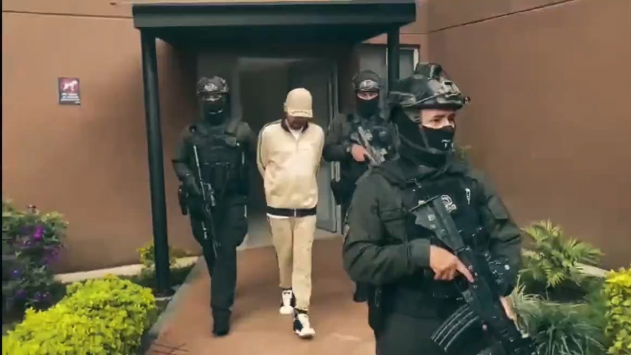 Alias Rayo, cabecilla de la banda La Terraza capturado por la Policía.