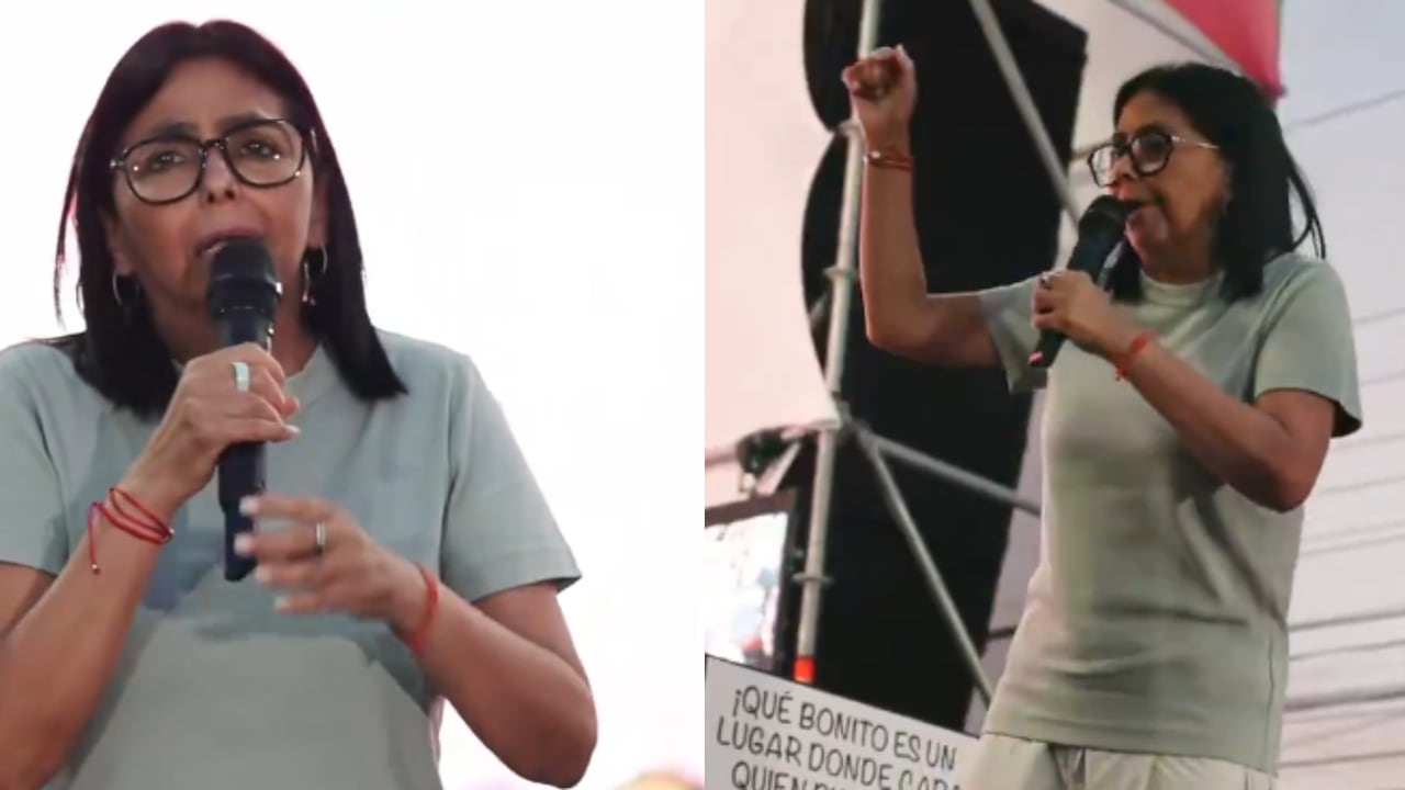 Delcy Rodríguez desde Guacara, estado Carabobo.