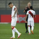 LIMA, PERU - SEPTEMBER 02: Paolo Guerrero of Peru reacts after a match between Peru and Uruguay as part of South American Qualifiers for Qatar 2022 at Estadio Nacional de Lima on September 02, 2021 in Lima, Peru. (Photo by Daniel Apuy/Getty Images)