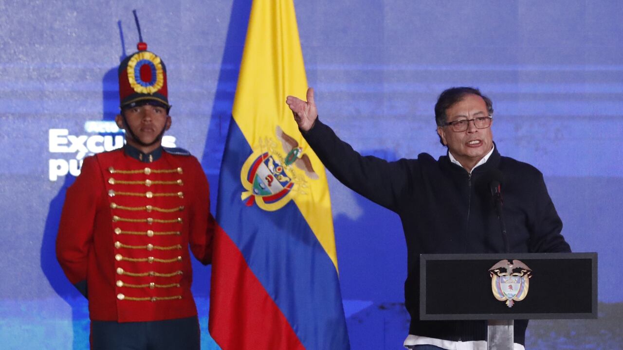 Presidente Gustavo Petro en el acto de perdón del Estado por los falsos positivos