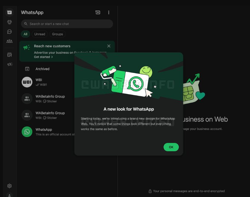 WhatsApp Web estrena nuevo diseño sin cambiar su funcionalidad.